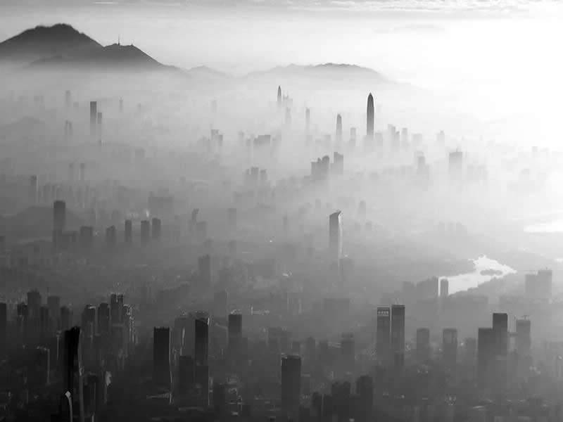 Shot on Phones: 33 Amazing Silhouette Photos That Redefine Mobile Photography 40 Morning City by Guanhong Chen - Mobile Photography Awards Silhouettes Winners
