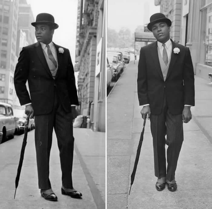 Muhammad Ali on 60th Street & Broadway in New York City, 1963.