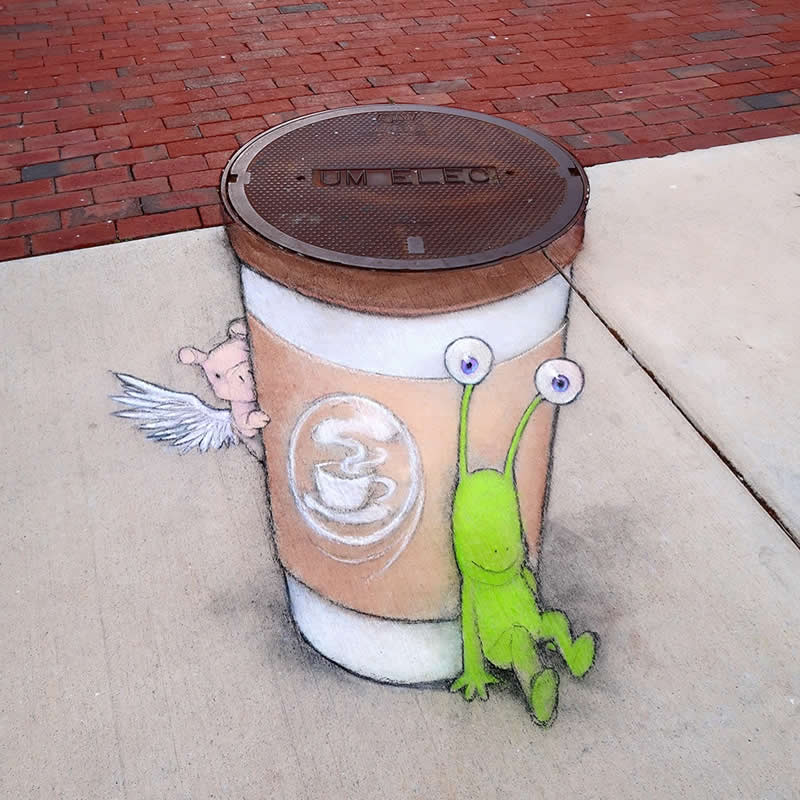 Sluggo takes great pride in starting his day with only one cup of coffee.