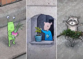 Playful Chalk Art Photos by Artist David Zinn