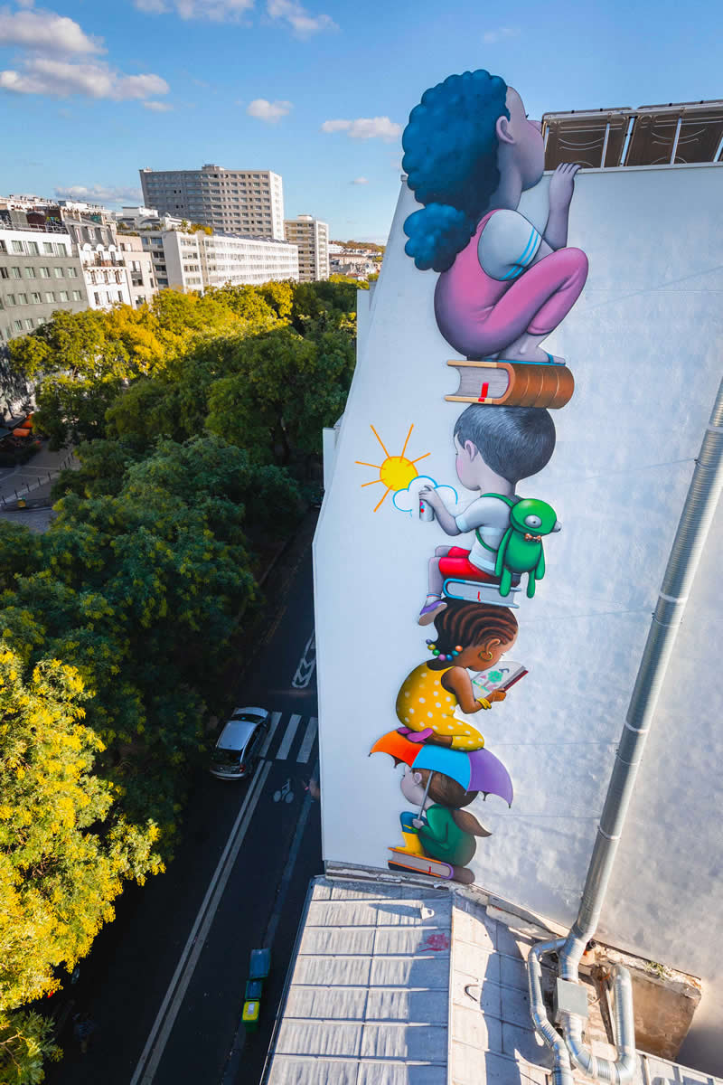 Belleville kids - Street Art by Seth