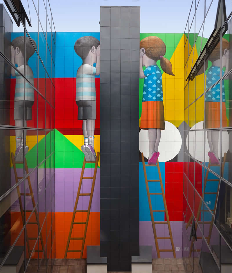 Curiosity is a charming trait - Street Art by Seth
