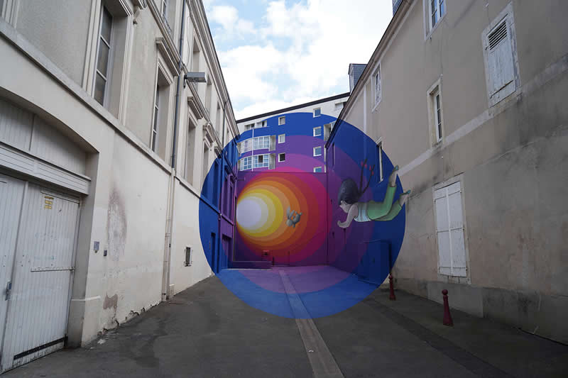 Rabbit hole - Street Art by Seth