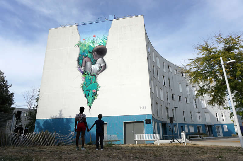Once upon a fault - Street Art by Seth