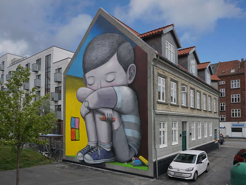 Jack in the box - Aalborg, Denmark - Street Art by Seth