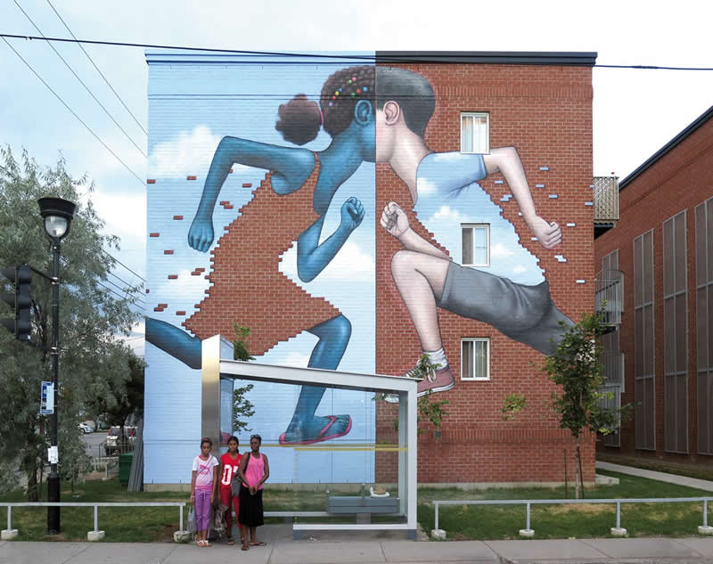 Brick Kidz - Montreal, Canada - Street Art by Seth