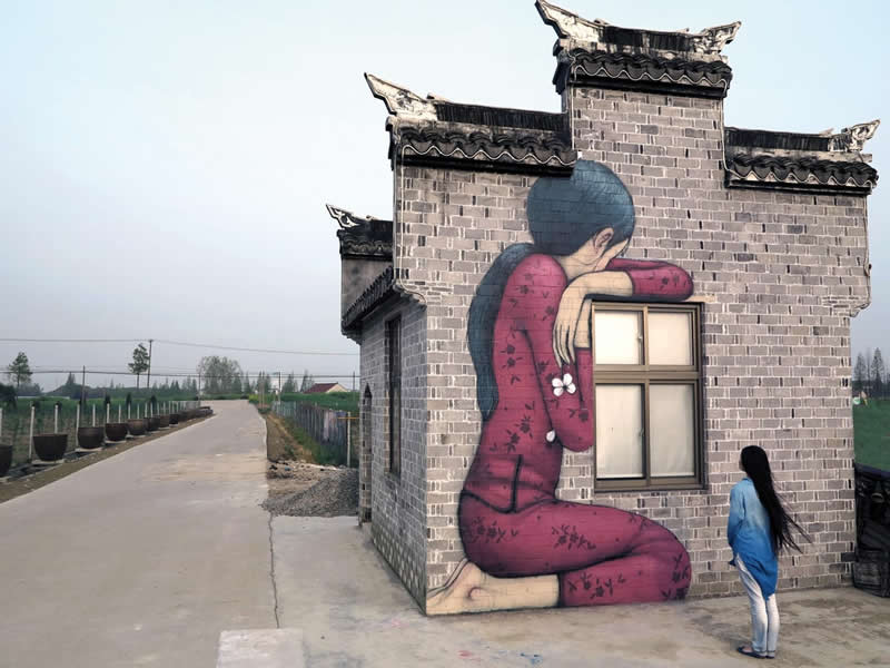 Once upon a time in China - Fengjing, China - Street Art by Seth