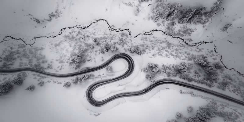 Hochtannbergspass by Judith Kuhn, USA - Artist Gallery Awards Black and White Winners
