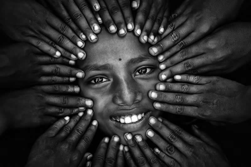 The Cheerful Eyes by Saurabh Sirohiya, India - Artist Gallery Awards Black and White Winners