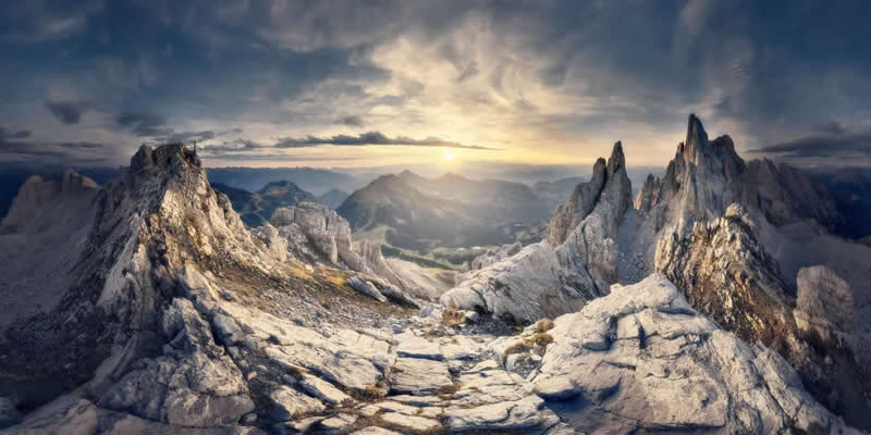 Sunset on Latemar by Nicola Simone, Italy