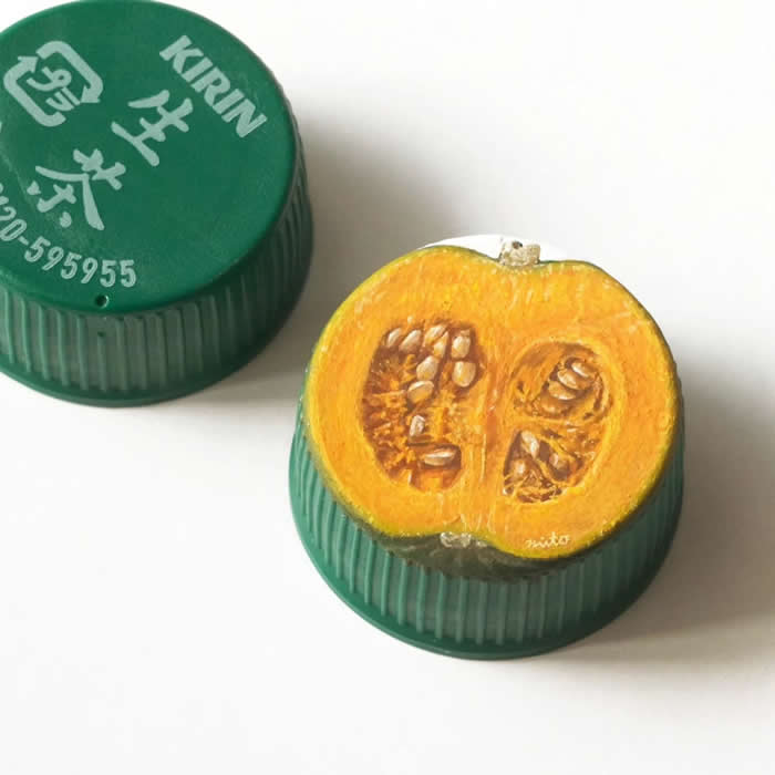 Hyper-Detailed Bottle Cap Paintings by Mito Nishikura