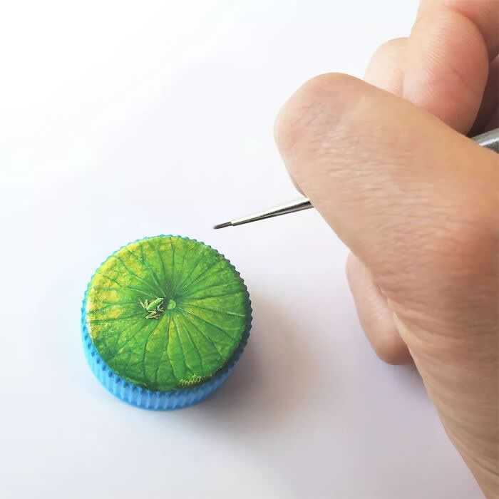 Hyper-Detailed Bottle Cap Paintings by Mito Nishikura