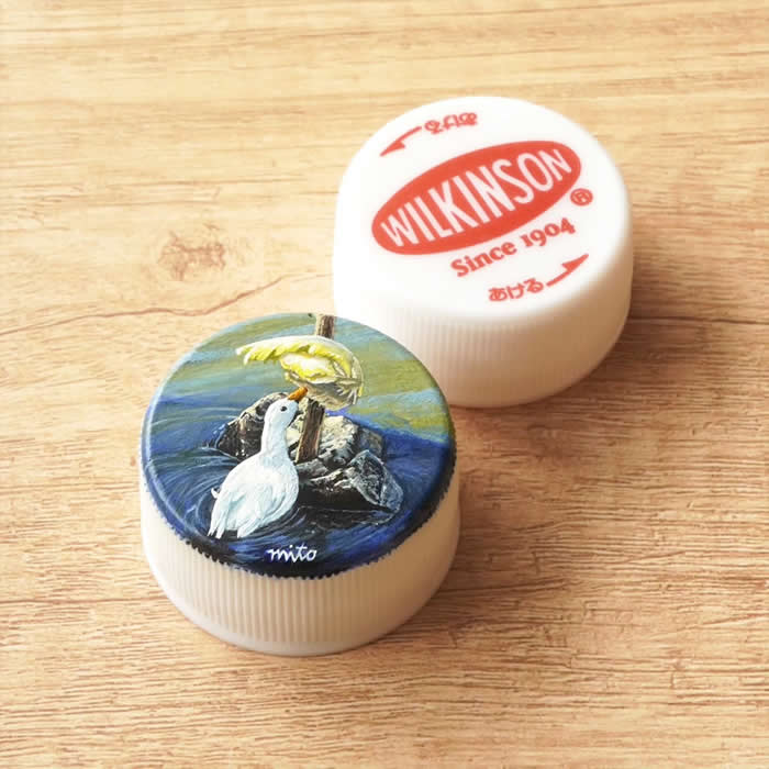 Hyper-Detailed Bottle Cap Paintings by Mito Nishikura
