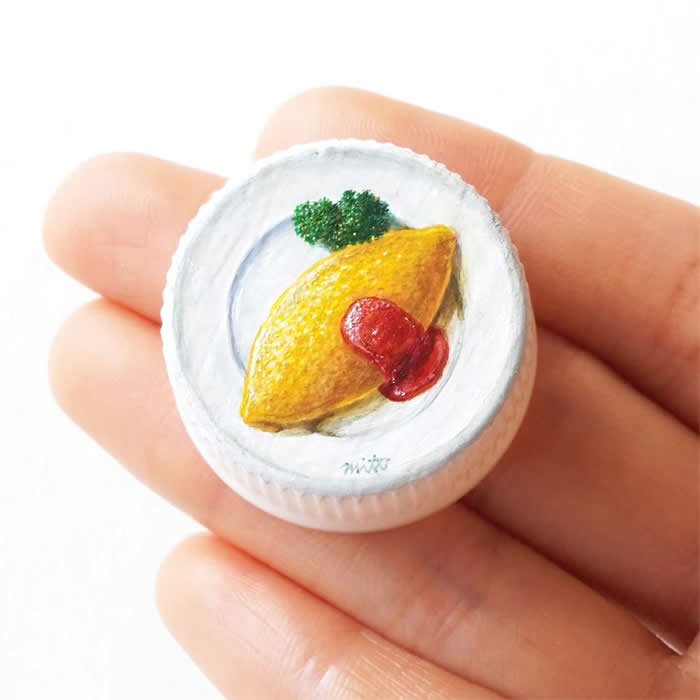 Hyper-Detailed Bottle Cap Paintings by Mito Nishikura