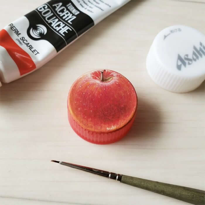 Hyper-Detailed Bottle Cap Paintings by Mito Nishikura