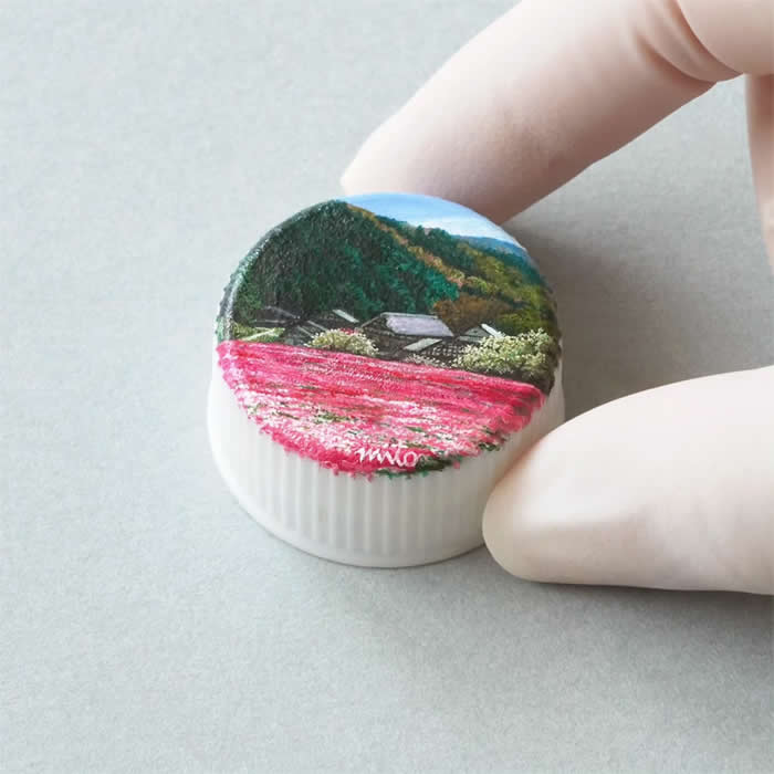 Hyper-Detailed Bottle Cap Paintings by Mito Nishikura