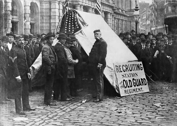 Recruitment Of Soldiers For The War Against Spain (Spanish-American War), Shortly After The Sinking Of The Maine, 1898