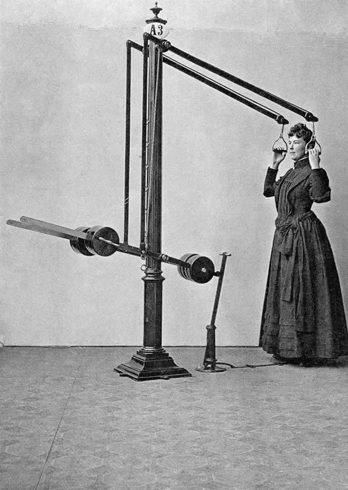 An early gym machine