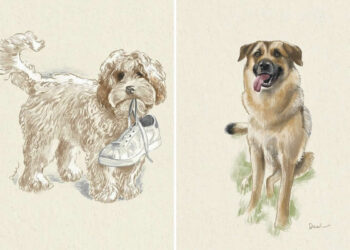Soulful Dog Illustrations by Victoria Dael