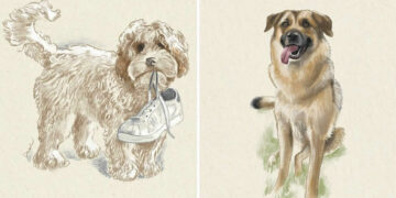 Soulful Dog Illustrations by Victoria Dael