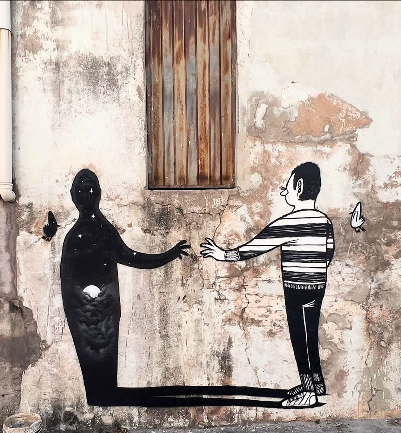 The name of the night - During my time in Belo Horizonte - Thought-Provoking Murals by Alex Senna