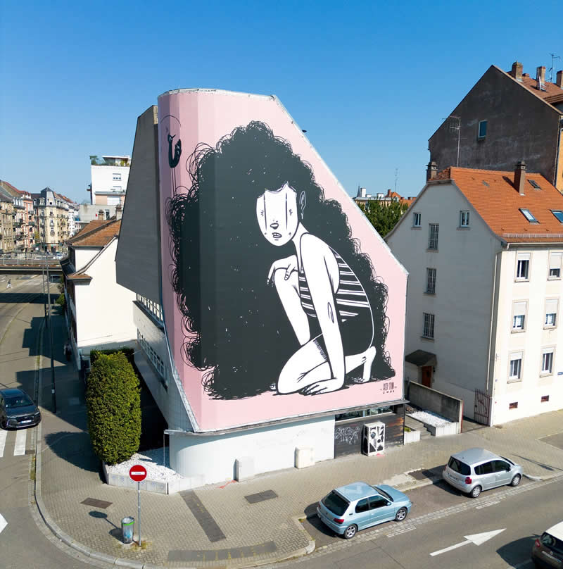 Artemis - Some new pictures directly from Strasbourg - Thought-Provoking Murals by Alex Senna