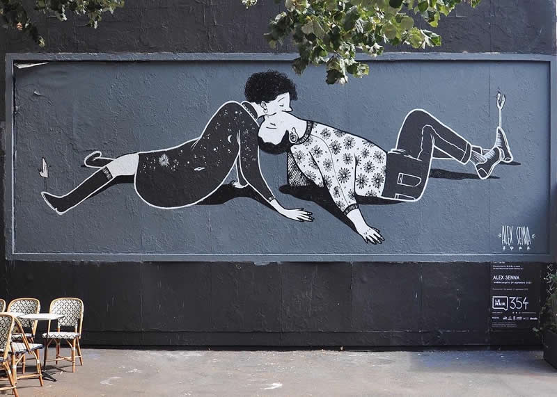 Finem Mundi - Mural in Paris - Thought-Provoking Murals by Alex Senna