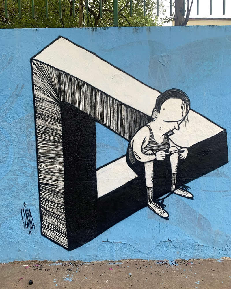 Fooled - Done in classic style - Thought-Provoking Murals by Alex Senna