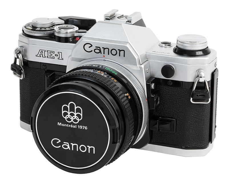 Canon AE-1 (1976) - Vintage Cameras Evolution of Photography