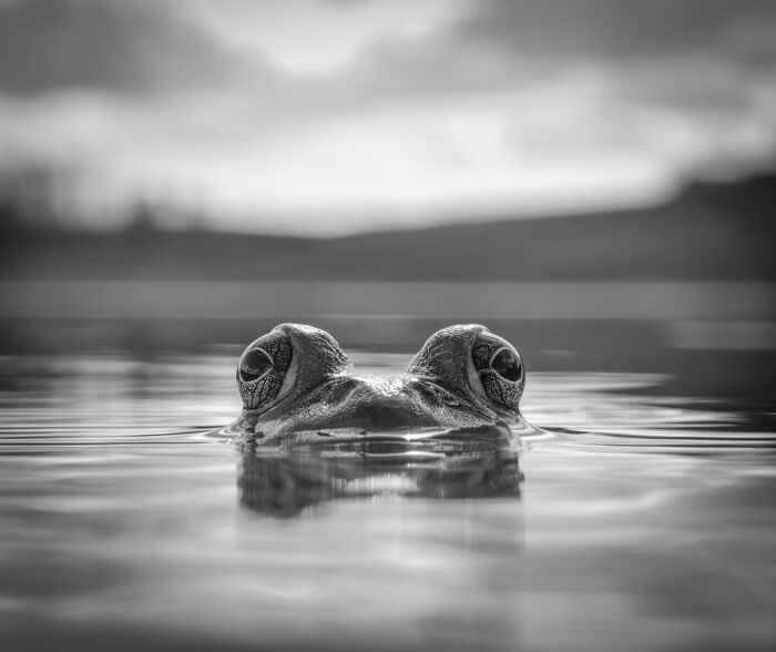 Monochrome Stare - Wildlife Photos Captured with Phone by Steven Scott Grogin