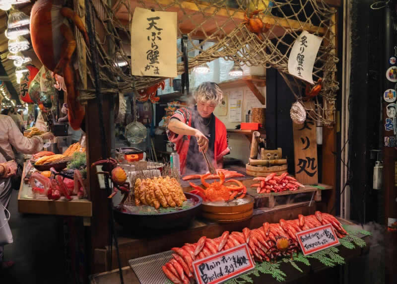 Nishiki Market in Kyoto, Japan. Winner of the Street Food category. | Kara Baird/World Food Photography Awards sponsored by Bimi