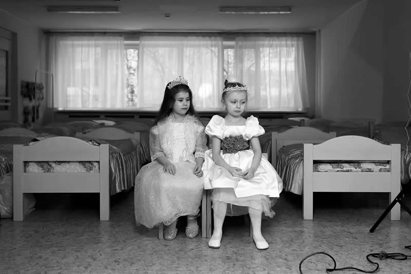 Kindergarten Princesses by Lena Sokolova, Russia - AAP Magazine Awards 2026 Black and White Winners