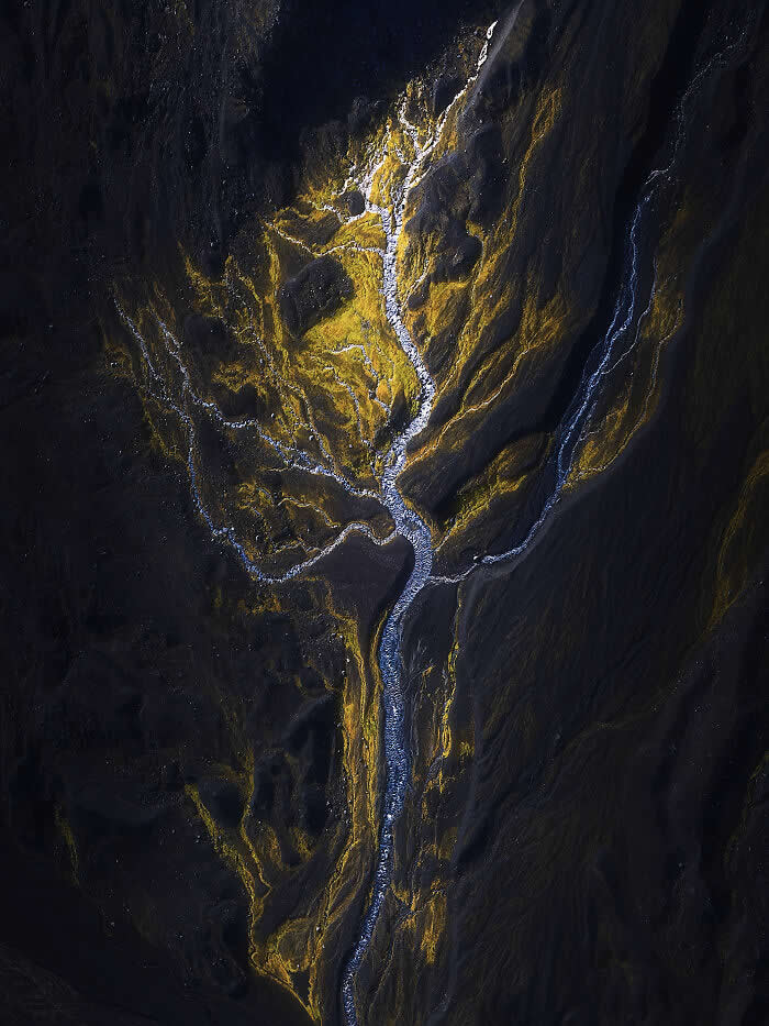 Flame Vein By Luca Fucci - International Aerial Photographer of the Year 2026 Awards