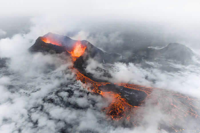Steam Eruption By Jeroen Van Nieuwenhove - International Aerial Photographer of the Year 2026 Awards