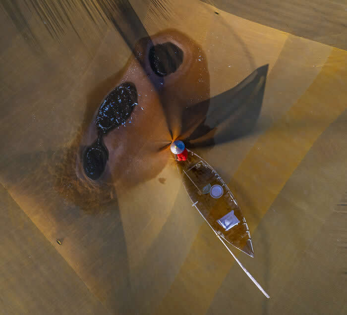 Between Tides By Mohit Ghatak - International Aerial Photographer of the Year 2026 Awards