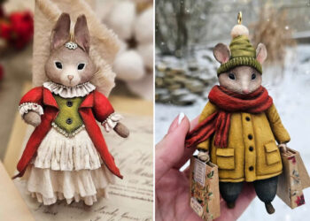 Cotton Wool Sculptures by Katya