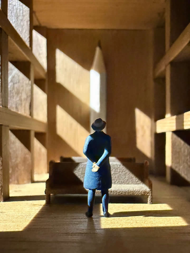 Tiny Adventures: 35 Miniature Scenes by Derrick Lin That Turn Everyday Objects Into Magical Stories 57 Sometimes we wonder if we have made enough progress in our pursuit - Miniature Photography by Derrick Lin