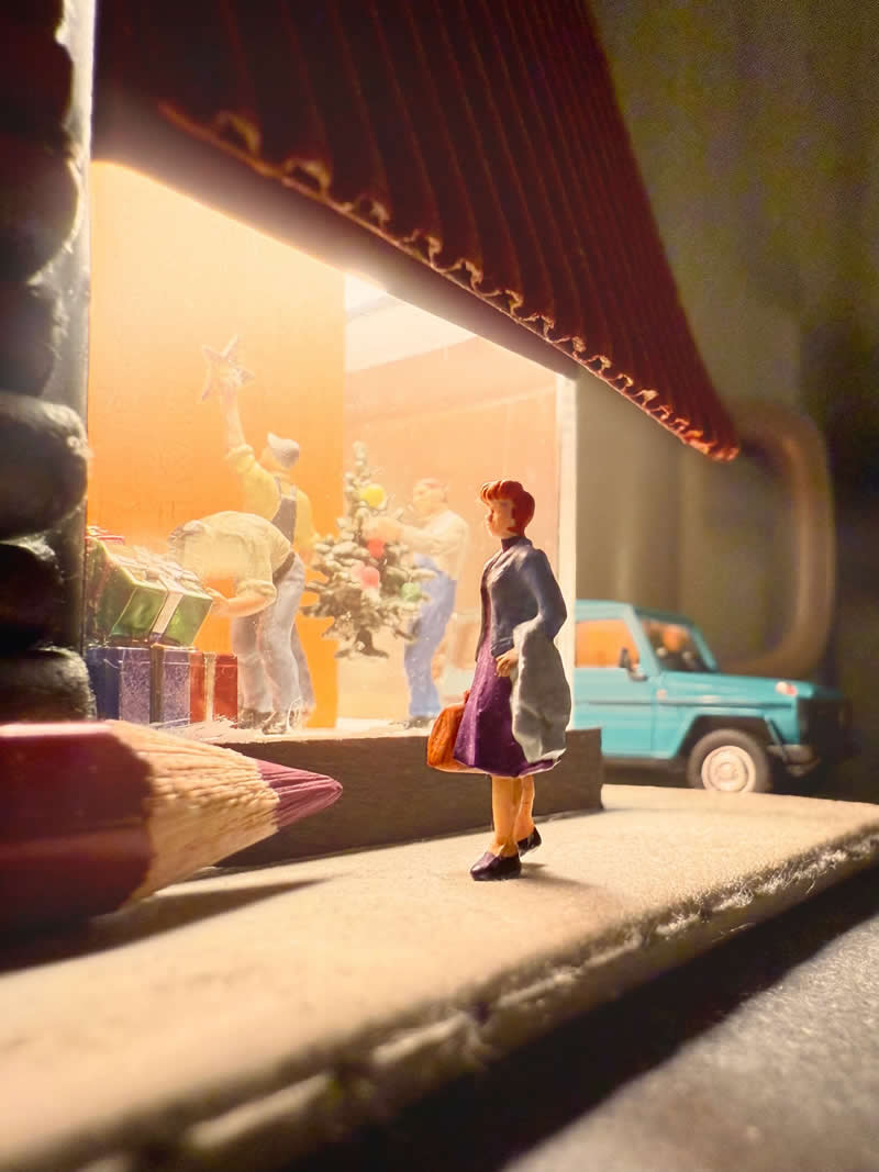 Tiny Adventures: 35 Miniature Scenes by Derrick Lin That Turn Everyday Objects Into Magical Stories 60 We push through the final stretch of work chaos, knowing the festivity of the holidays is waiting on the other side - Miniature Photography by Derrick Lin