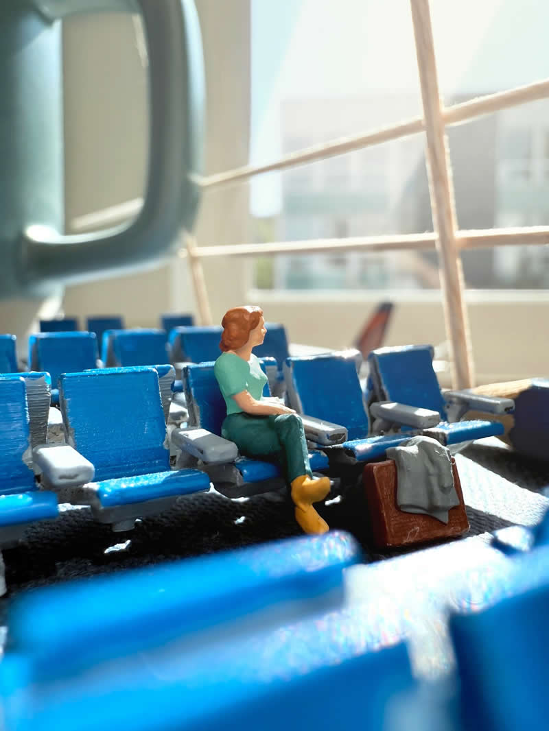 Tiny Adventures: 35 Miniature Scenes by Derrick Lin That Turn Everyday Objects Into Magical Stories 65 We feel the familiar and profound fatigue when we get back on the road again - Miniature Photography by Derrick Lin