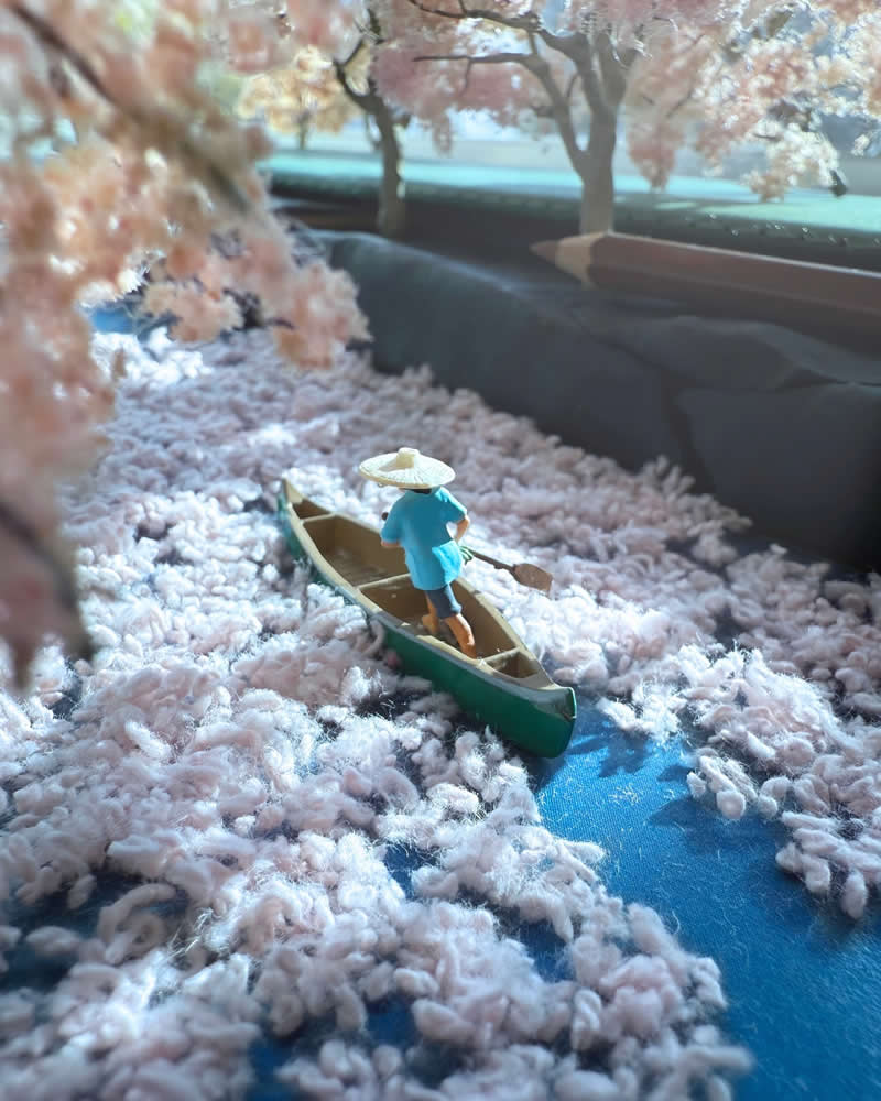 Tiny Adventures: 35 Miniature Scenes by Derrick Lin That Turn Everyday Objects Into Magical Stories 67 We are learning to appreciate the seemingly quiet and uneventful moments - Miniature Photography by Derrick Lin
