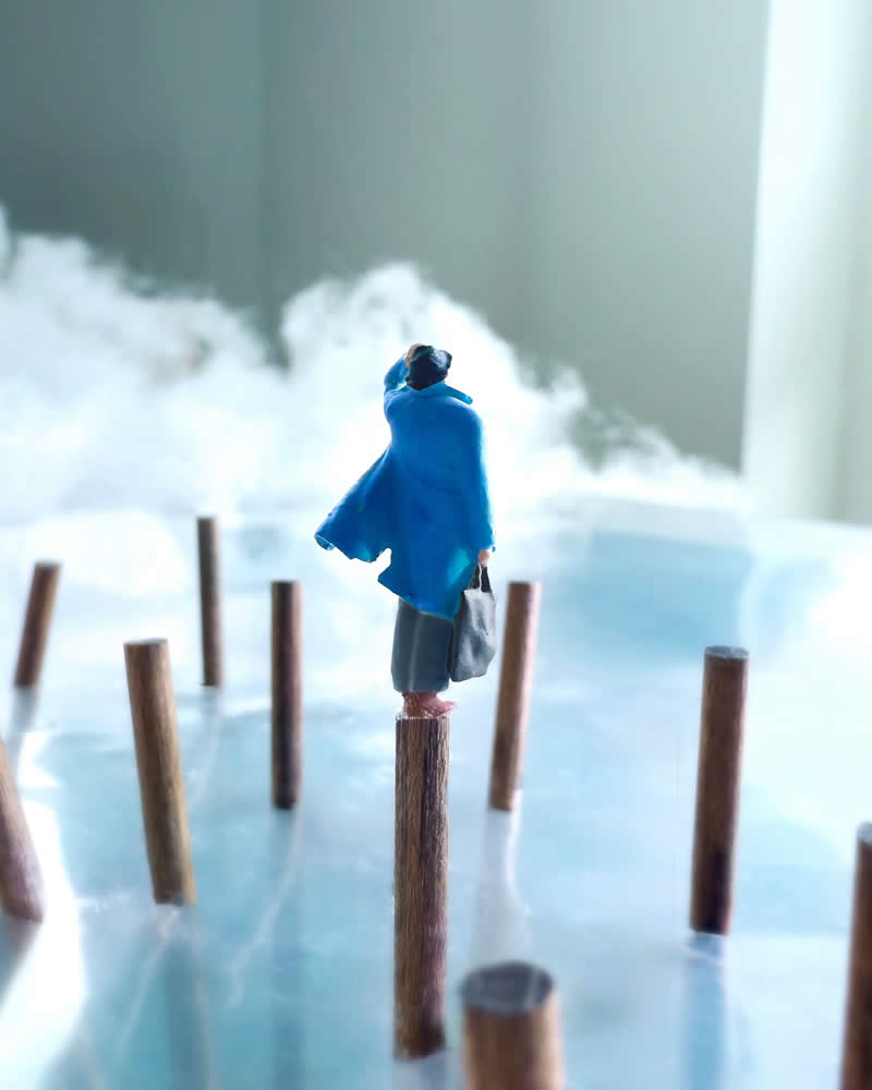 Tiny Adventures: 35 Miniature Scenes by Derrick Lin That Turn Everyday Objects Into Magical Stories 72 We hope to navigate the new year with a new positive philosophy - Miniature Photography by Derrick Lin