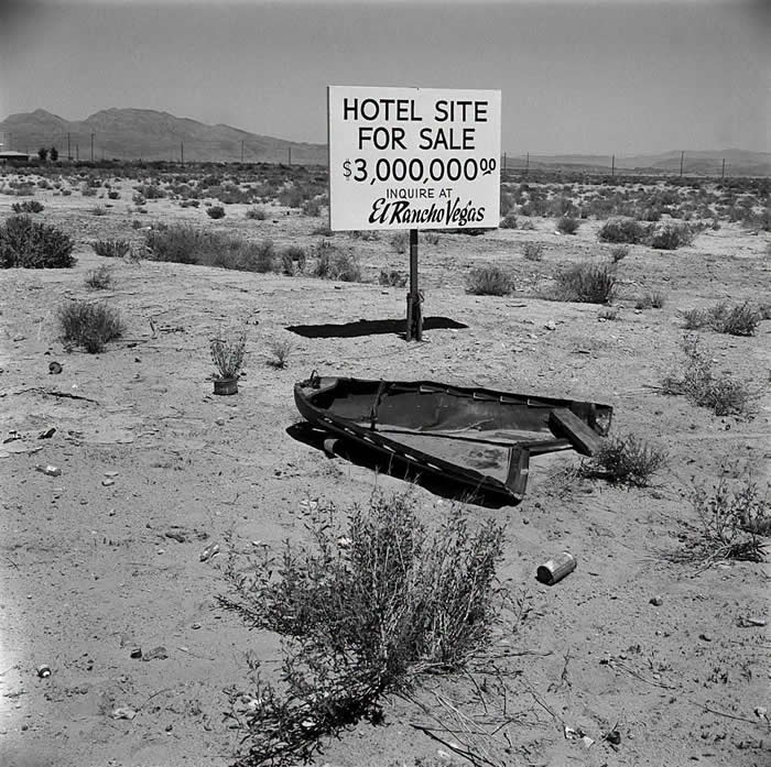 What is now the fully developed Las Vegas strip, 1955