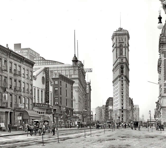 The old Times Square, New York City. (1904)