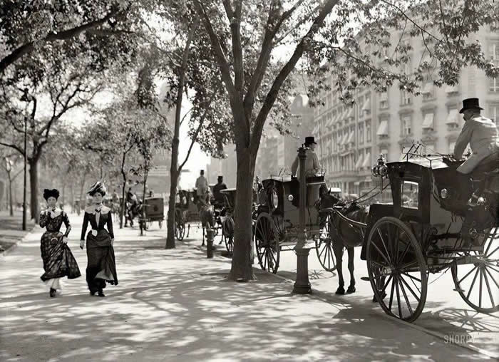 New York City street scene, 1900s