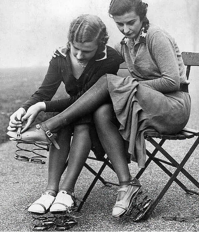 Kangaroo Jumps rebound shoes, 1935