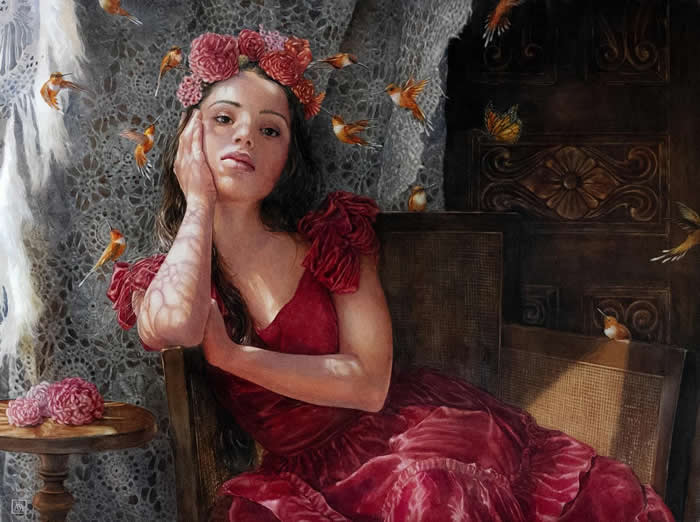Watercolor Paintings by Daniela Werneck That Capture Light, Emotion, and Feminine Elegance