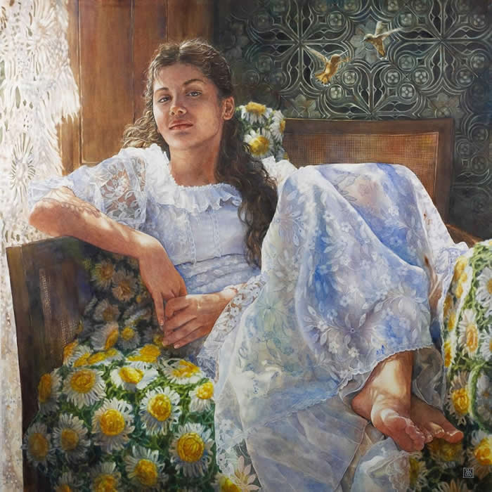 Watercolor Paintings by Daniela Werneck That Capture Light, Emotion, and Feminine Elegance
