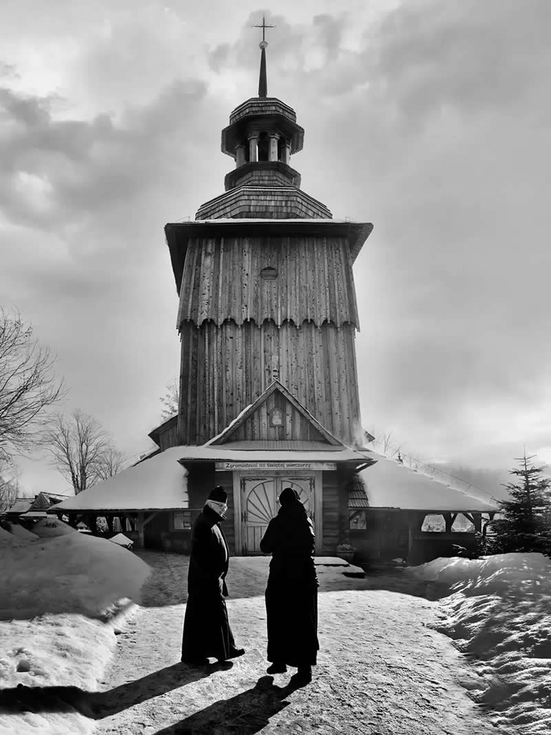 Where the Earth Remembers: Oliver Klink's Moving Portrait of Rural Life and Memory 31 Priest Blessing, Sacred Space, Poland - Where the Earth Remembers by Oliver Klink