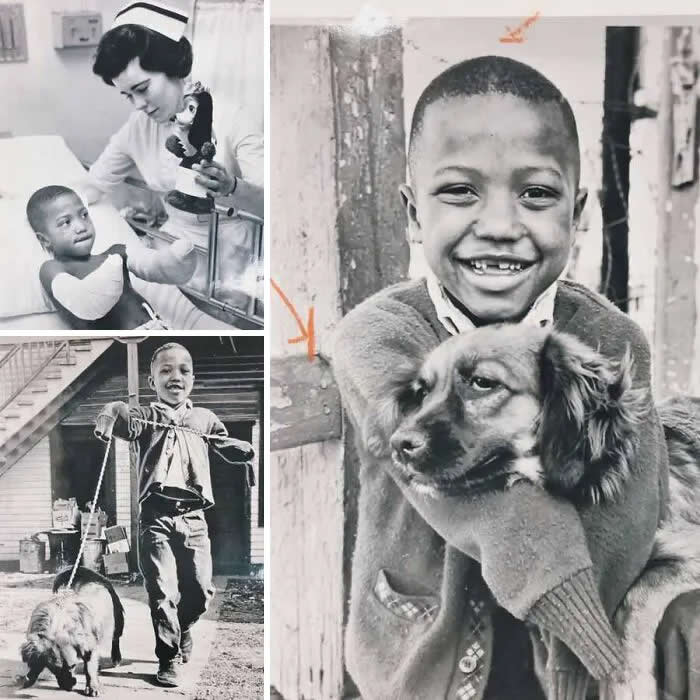 James "Bucky" Allen Welch, a seven years old kid who became known internationally in 1964 - Animals Stole the Spotlight Historic Photos