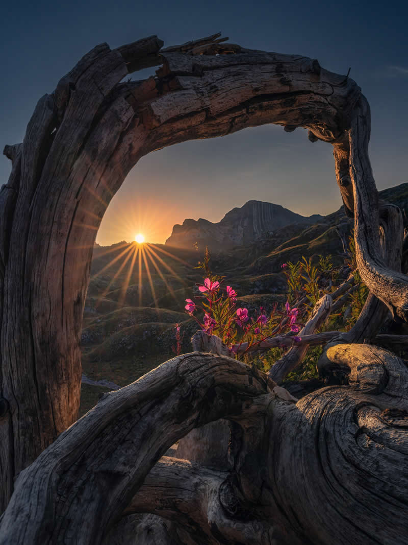 Sunrise beneath Pruta&scaron;, one of the most distinctive peaks of Durmitor National Park in Montenegro.